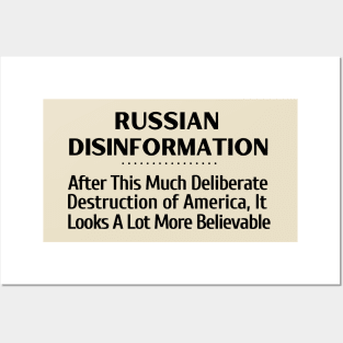 Russian Disinformation Posters and Art